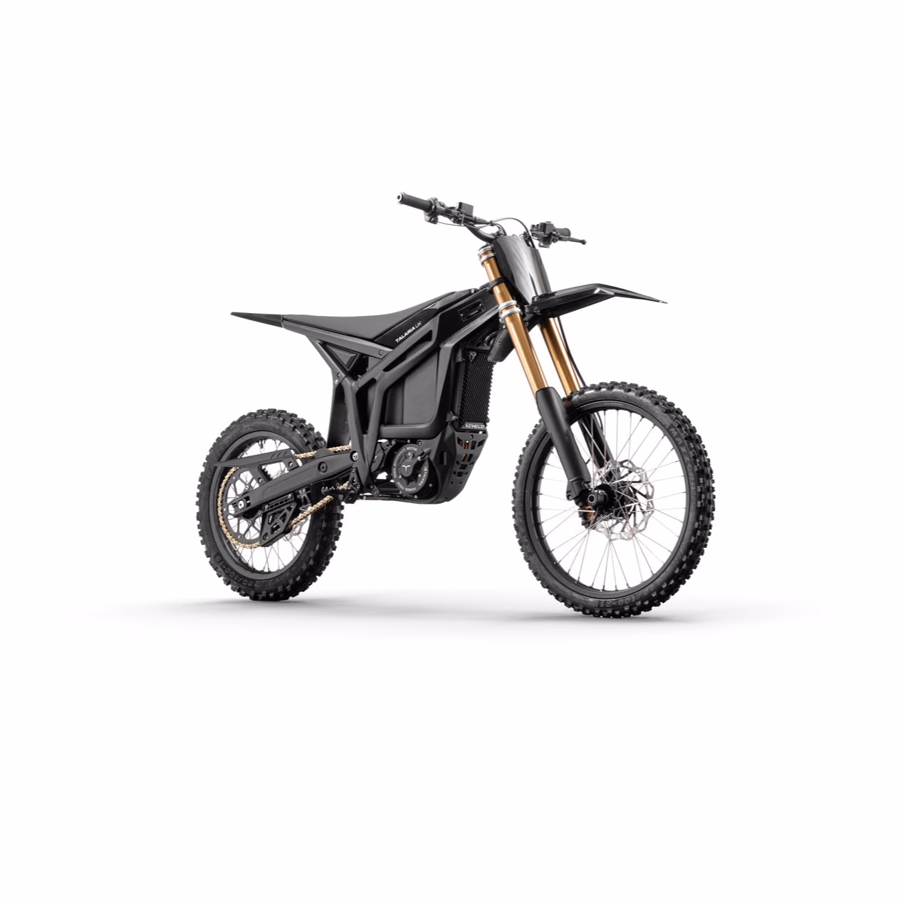 Talaria Komodo — 97.2V, 32 kW peak, 754 N·m. Full-size 21/18.