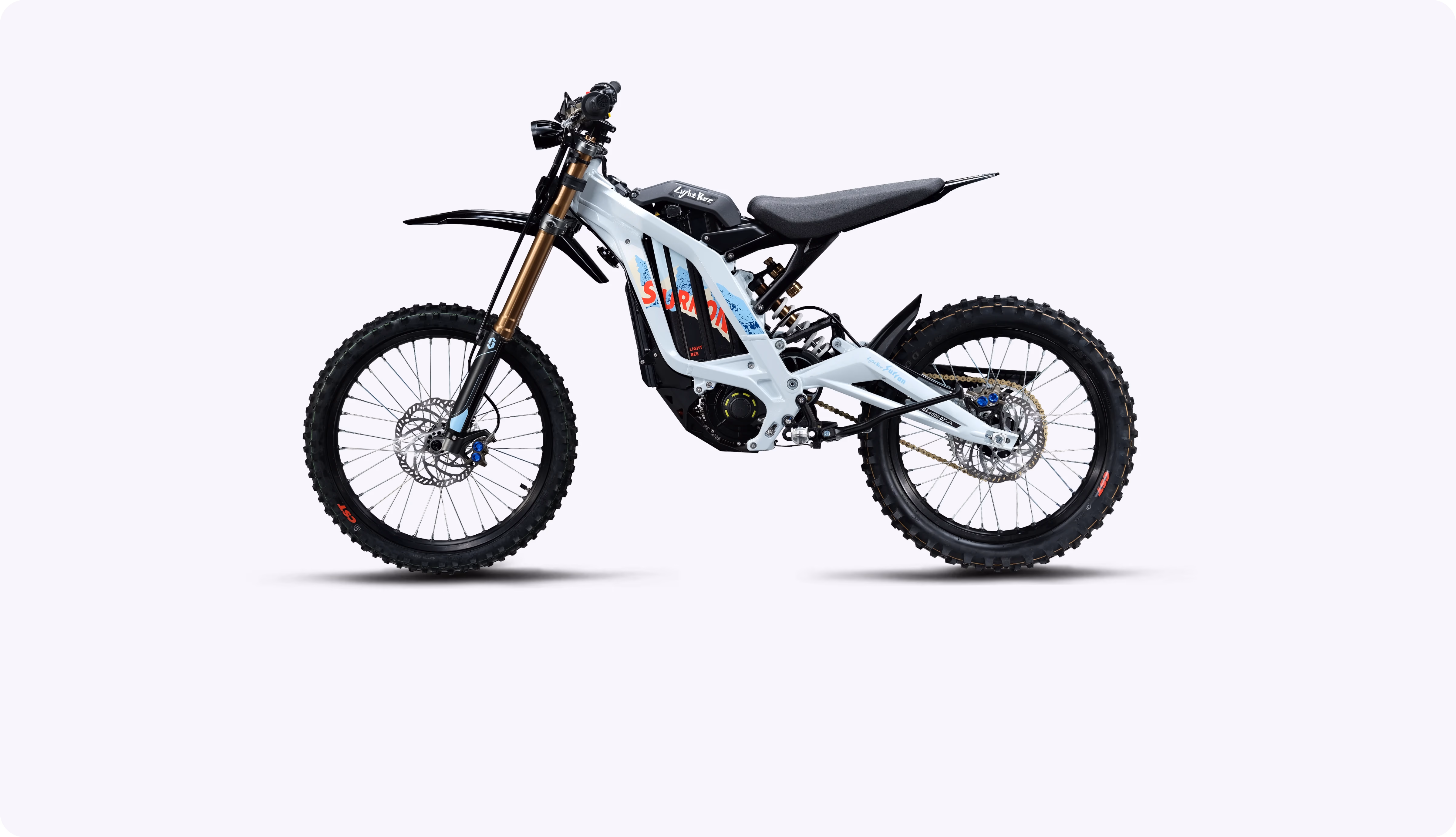 Sur-Ron Light Bee X NA 2026 — The 2026 Light Bee X. 10 kW, 72V 35Ah, 50 mph.