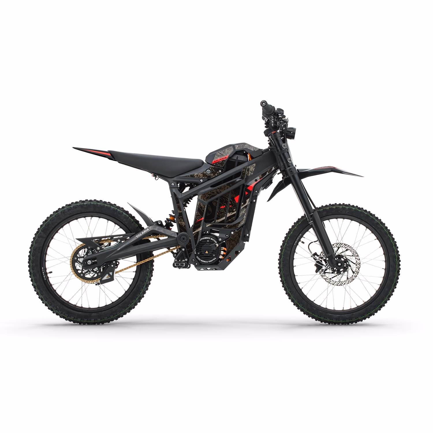 Talaria Sting MX5 Pro — 72V, 13.4 kW peak unrestricted, Samsung 21700 cells.
