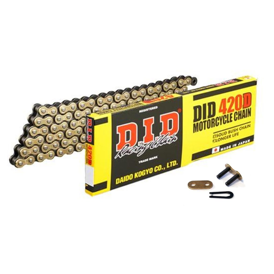 Motorcycle Chain DID Heavy Duty Gold 420 D 106 (RJ) for Standard Sur-Ron Sprocket Set Up